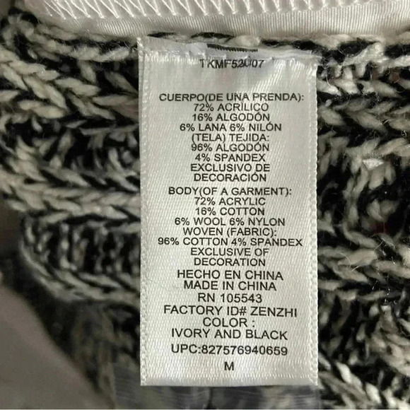 Thakoon Black and White Layered Blouse & Sweater Medium - Picture 7 of 10